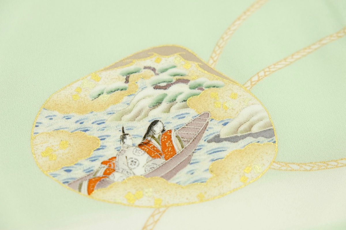 着物に使われる日本の伝統的な模様：源氏物語の宇治十帖「浮舟」