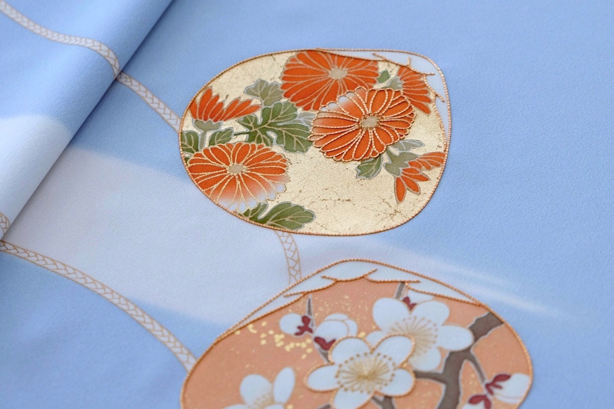 着物に使われる日本の伝統的な模様：貝合わせ